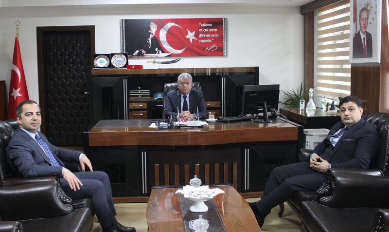 İş İnsanı Faysal Tutuş, Kaymakam Murat Kütük'ü Ziyaret Etti.