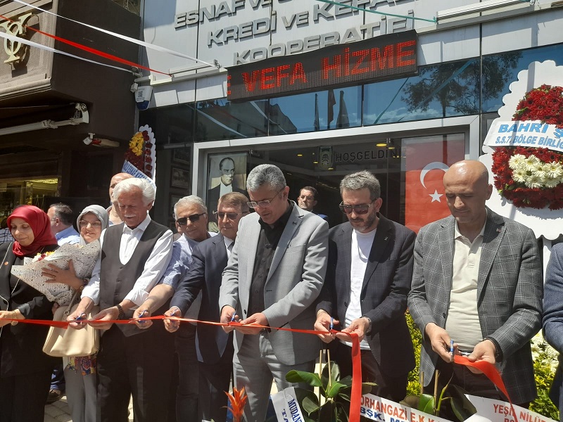 Kaymakam Murat Kütük, Esnaf ve Sanatkarlar Kredi Kefalet Kooperatifinin Açılış Programına Katıldı.